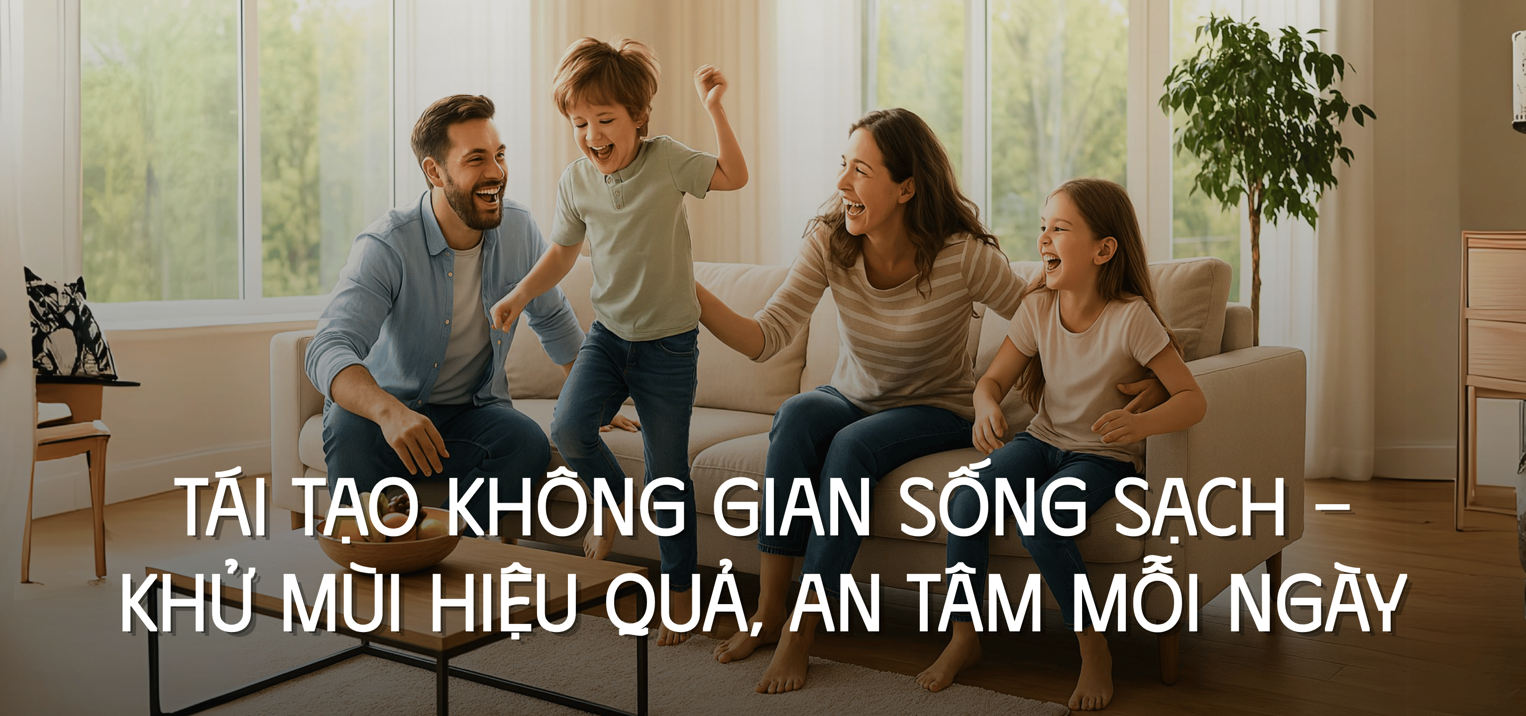 Khử mùi, sạch khuẩn bảo vệ không gian sống